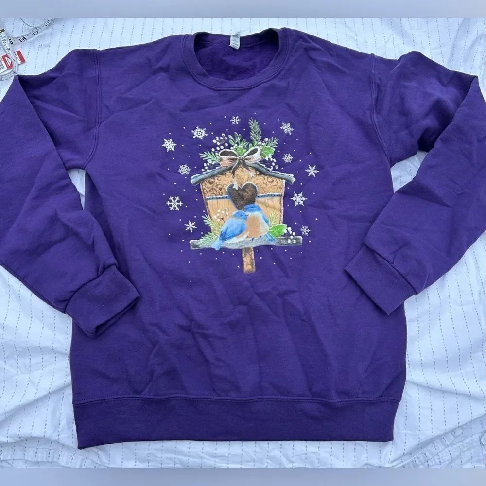 Birds Winter Scene Sweatshirt